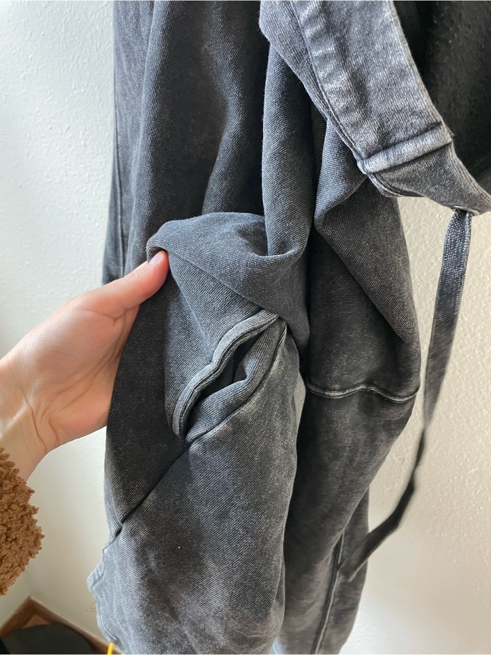 Mono B Black Hoodie with Logo Tag - Picture 3 of 4